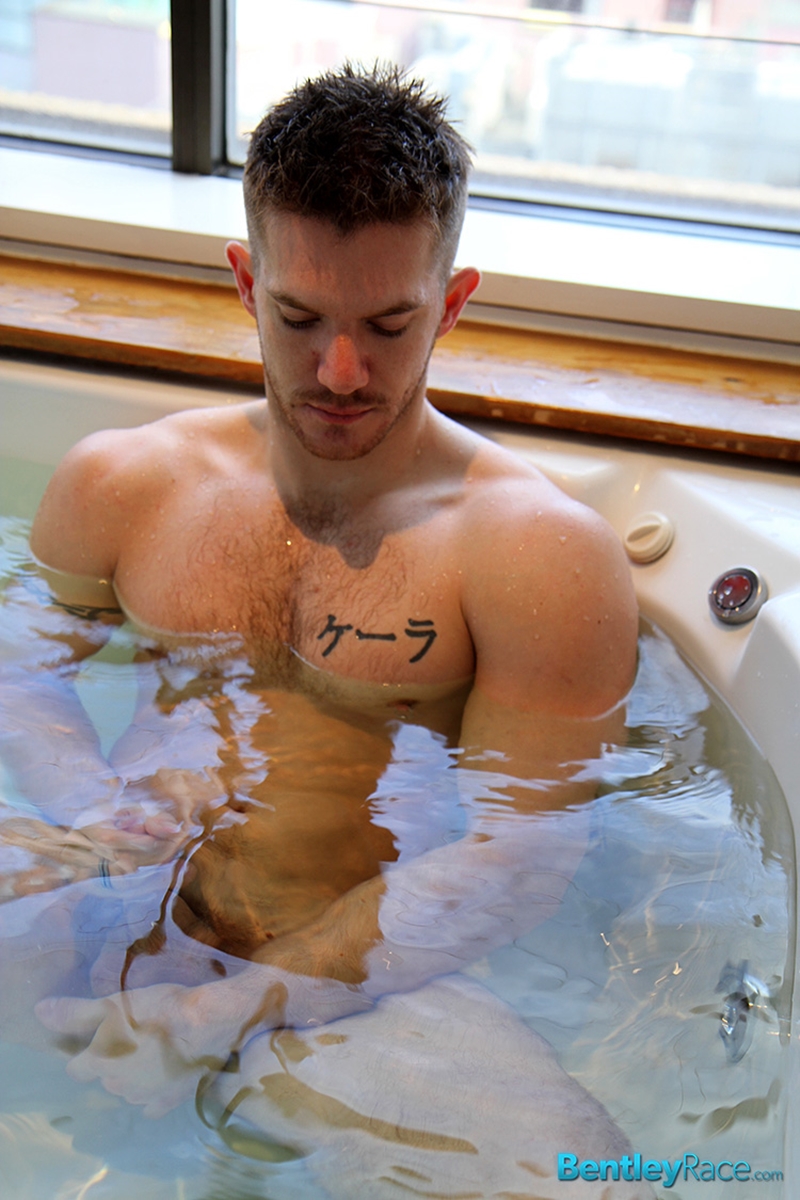 Skippy Baxter Jerks His Huge Dick In The Hot Tub Naked Gay Porn Pics