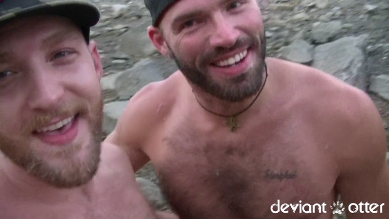 DeviantOtter Xavier Jacobs gorgeous rugged passionate bareback ass fucking kinky romantic dirty pics raunchy vids huge raw bare cock 19 gay porn star sex video gallery photo - Deviant Otter bareback beach bromance with Xavier Jacobs