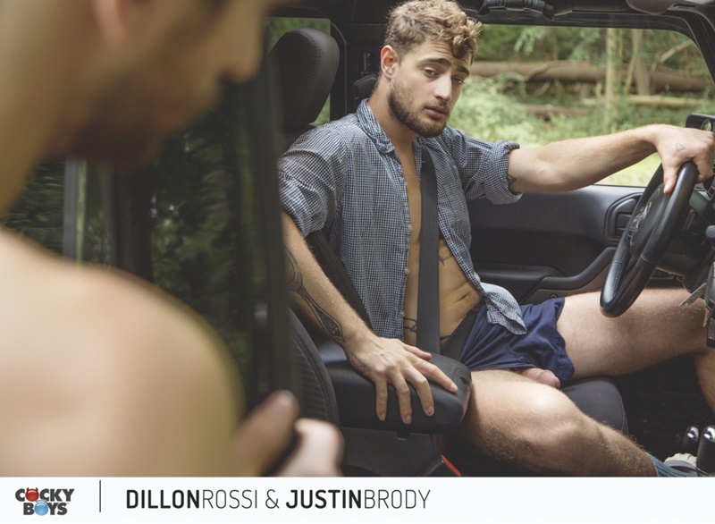 Back And Forth - Dillon Rossi rides Justin Brody's huge young dick sliding ...