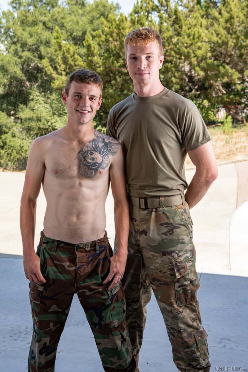 Young army recruits Scott Finn and Dacotah Red flip flop big thick dick  bareback ass fucking â€“ Naked Gay Porn Pics