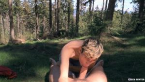 Sexy straight dude sucks my big uncut dick in the forest Czech Hunter 620 0 gay porn pics 300x169 - Hairy chested muscle hunk David Skylar’s huge raw dick fucking younger stud Justin Lewis’s smooth asshole