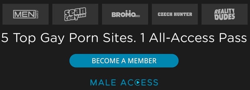 5 hot Gay Porn Sites in 1 all access network membership vert 1 - Sexy ripped muscle stud Kyle bends and fucks Brogan’s bare asshole doggy style