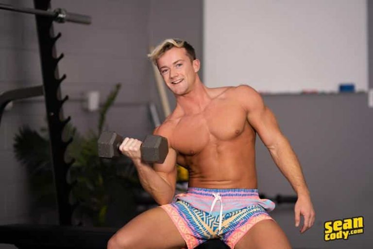 Sexy big muscle dude Brad Fury strips nude wanking huge thick dick 0 gay porn pics 768x512 - Sexy big muscle dude Brad Fury strips nude wanking his huge thick dick